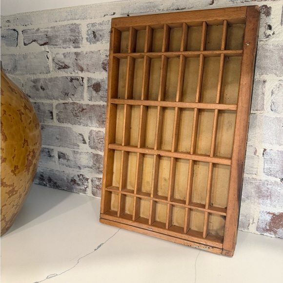 Vintage Wooden Printer's Tray - Picture 2 of 16